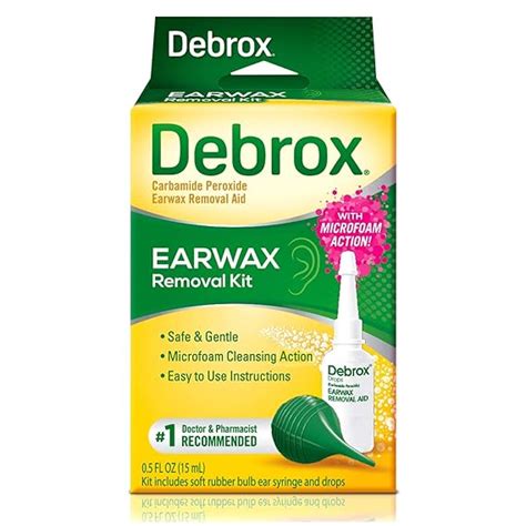 Buy Debrox Ear Wax Removal Kit, Ear Cleaner, Includes Drops And Ear ...