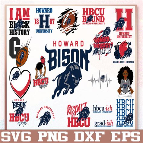 Bundle 19 Files Howard University Football Team Svg, Howard - Inspire ...