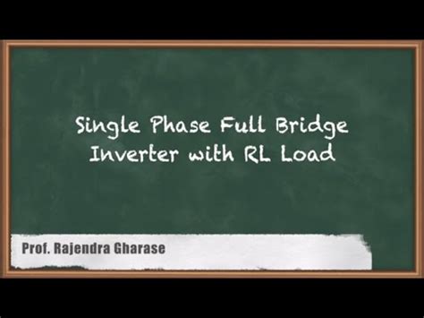 Mastering Single Phase Full Bridge Inverter With RL load : Inverters ...