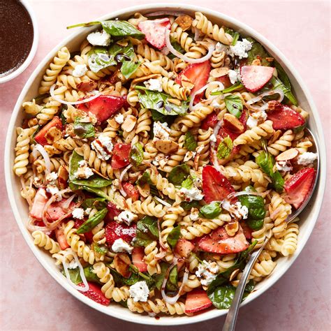 Strawberry Balsamic Pasta Salad Recipe