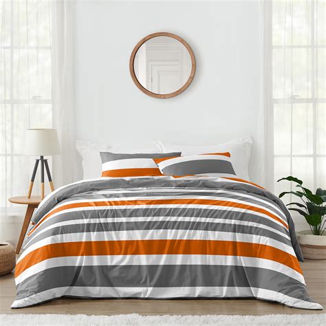 Gray And Orange Bedding Orange And Gray Bedroom Color Scheme Design