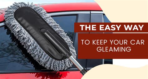 AllExtreme Soft Microfiber Car Duster Brush with Extendable Handle Wet ...