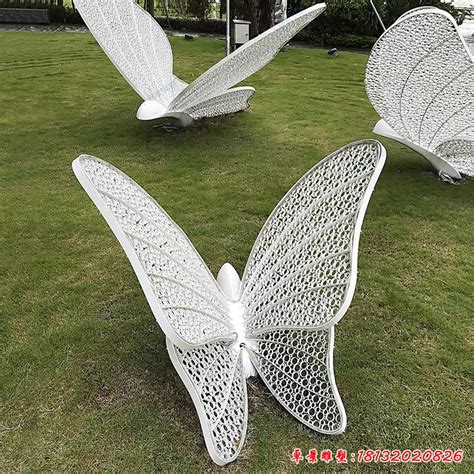 不锈钢创意镂空蝴蝶 - 卓景雕塑公司