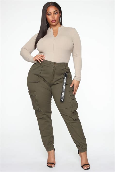 Good Vibes Cargo Jogger - Olive | Fashion Nova | Cargo pants women ...