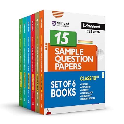 Arihant I Succeed ICSE Sample Question Papers Chemistry, Physics ...