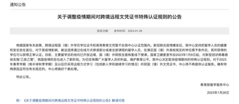 重磅消息！中国教育部调整对跨境远程文凭证书特殊认证的规则！ - 知乎