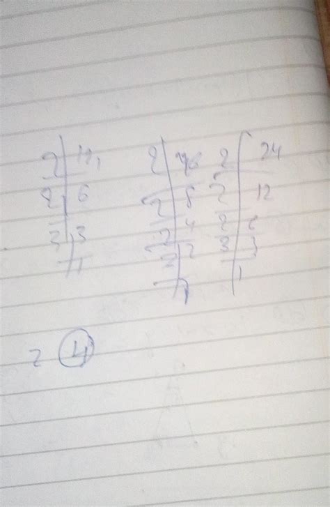 find the gcf using continuous division write your answer in your ...