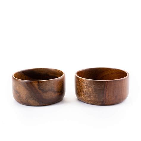 Buy Baro Wooden Bowls - Small Set Of 2 Online On Zwende
