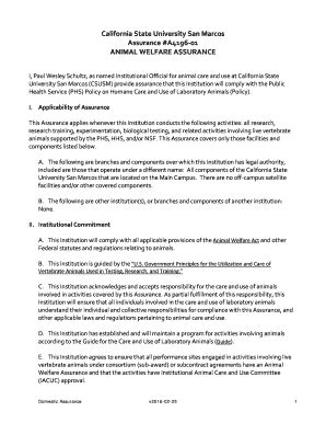 Fillable Online csusm Domestic Assurance sample document - CSUSM Fax ...