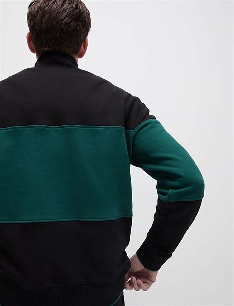 Buy Pure Cotton Half Zip Sweatshirt at Marks & Spencer