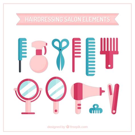 Friseursalon Elemente | Kostenlose Vektor