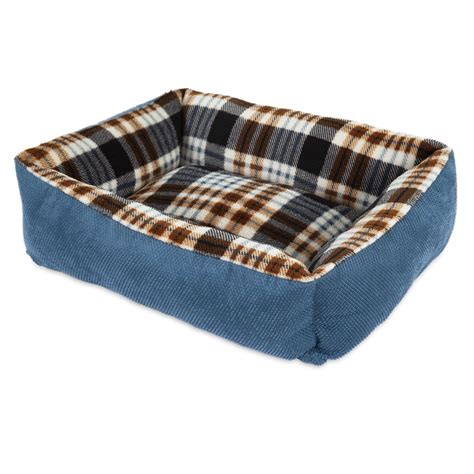 Petmate Aspen Plaid Lounger Bed Assorted 20X15" 290571 029695849008 – Pets Warehouse