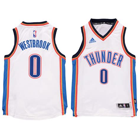 Russell Westbrook Oklahoma City Thunder Youth White Swingman Basketball ...