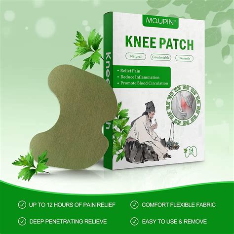 Herbal Knee Patch Knee Pain Relief Patches,24Pcs Wormwood Herbal Deep ...