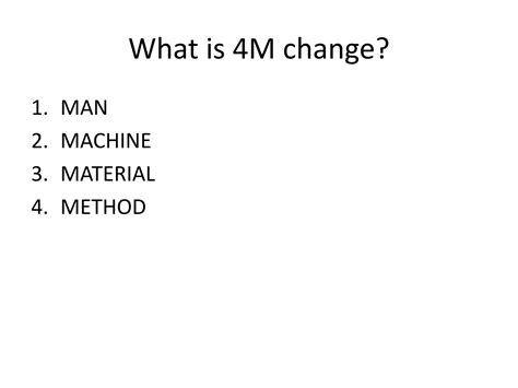 Image result for 4M Change Process