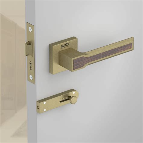 Gloxy Brass Door Lock for Bathroom, Balcony, Home – Keyless Mortise ...