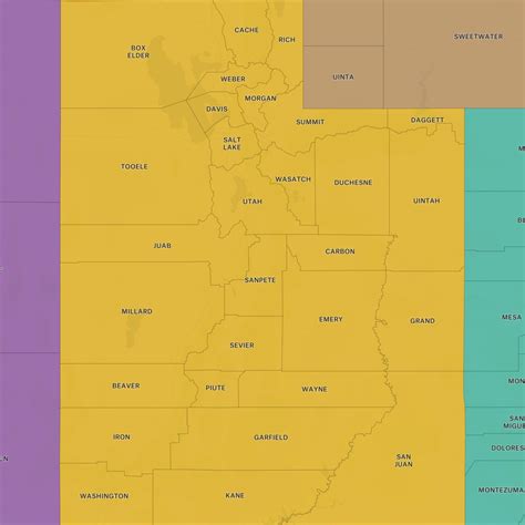 Counties in Utah