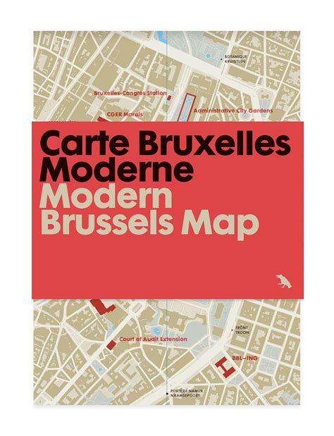 Buy Modern Brussels Map / Carte Bruxelles Moderne: Guide to Modern ...