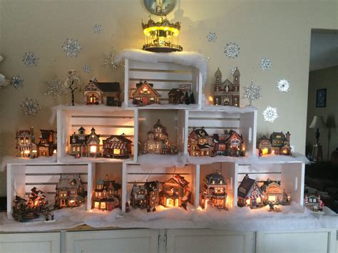 I’ve got an obsession with painted white Christmas village houses and ...