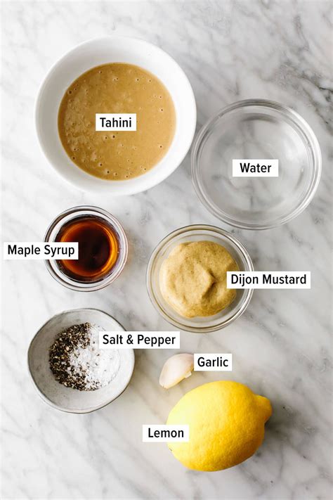 Maple mustard tahini dressing – Artofit