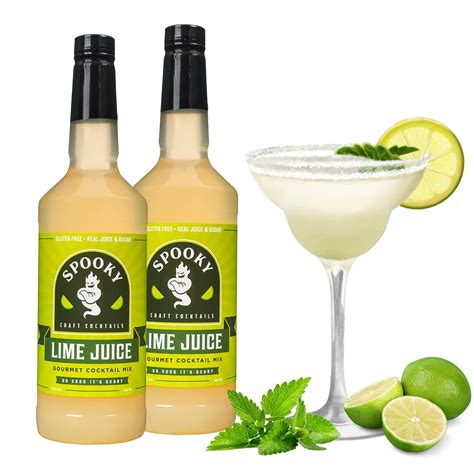 SPOOKY LIME JUICE (2 pack) Cocktail Mix Liquids, Low Carb, Low Calorie ...
