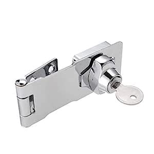 Door Lock Latch Cabinet Locks with Keys Hasp Lock : Amazon.in: Home ...