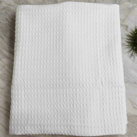 Quick Dry Waffle Bath Towel - White | LOVE FOR WHITE