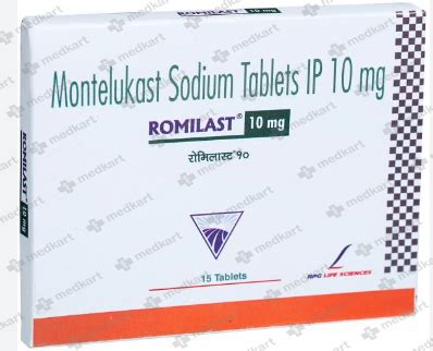 ROMILAST 10MG TAB 1X15, Price, Composition & Generic Alternatives - Medkart