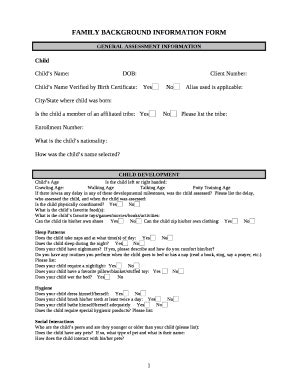 family background example Doc Template | pdfFiller