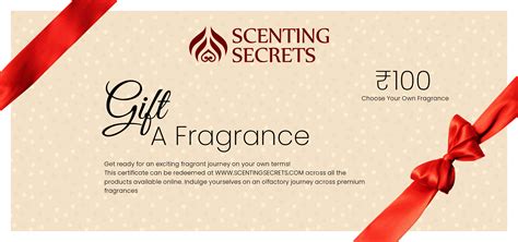 Gift card from Scenting Secrets