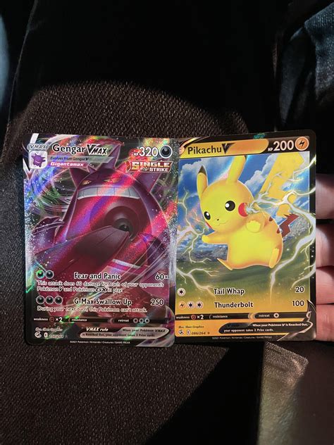 Just pulled these two beauties from the Fusion Strike ETB. Gengar Vmax ...
