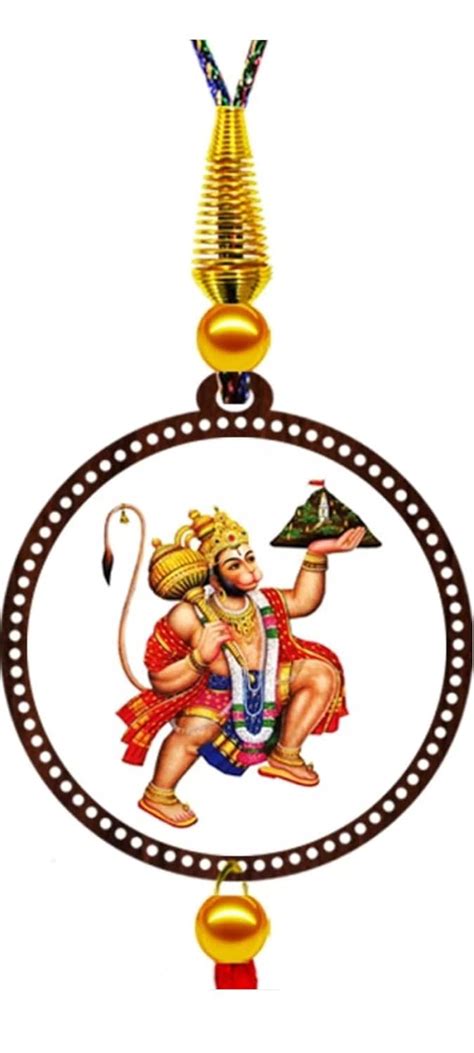 Buy Vighnaharta Ganesh Hanuman ji Hanging for Car & Home Decorative ...