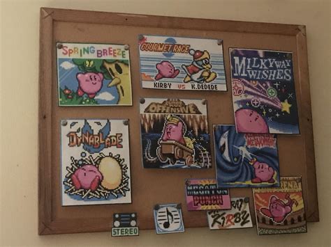 I was bored this weekend so I made the Cork board from Kirby Super Star ...