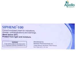 Siphene 100 Tablet | Uses, Side Effects, Price | Apollo Pharmacy