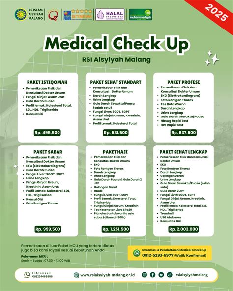 Medical Check Up – RSI Aisyiyah Malang