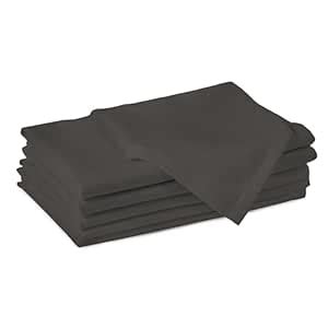 Buy Encasa XO Cotton Cloth Napkins | Set of 6 | Size 17"x17" | Charcoal ...