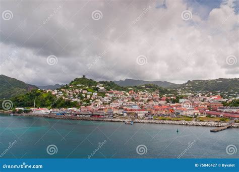 St. George s, Grenada W.I. stock image. Image of harbor - 75046427