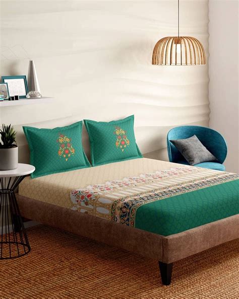 Portico New York Lavender 100% Cotton 144TC Super King Size Bedsheet ...