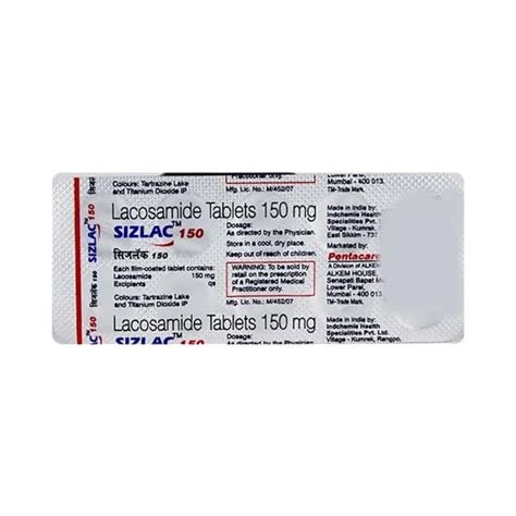 Sizlac 150 MG Tablet (10): Uses, Side Effects, Price & Dosage | PharmEasy