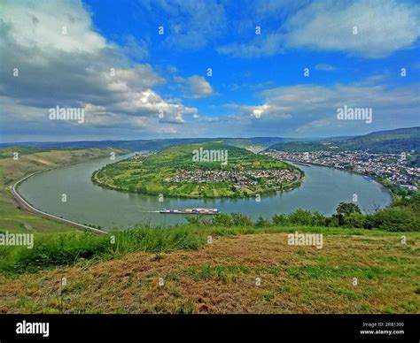 The meander of Boppard, Rhine river, Germany Stock Photo - Alamy