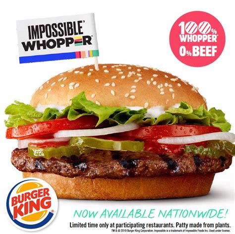 Burger King is bringing its plant-based Impossible Whopper to ...