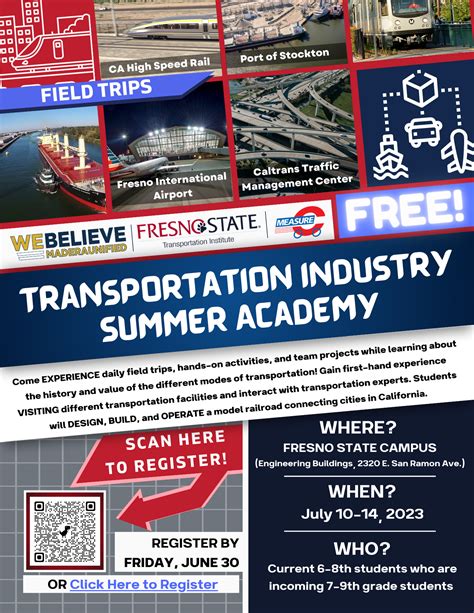 Transportation Industry Summer Academy - Fresno State Transportation ...