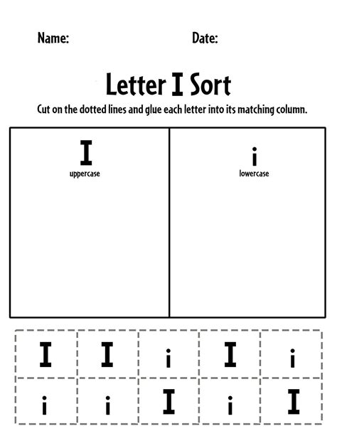 Free Letter I Worksheets for Preschool! ⋆ The Hollydog Blog | Letter i ...
