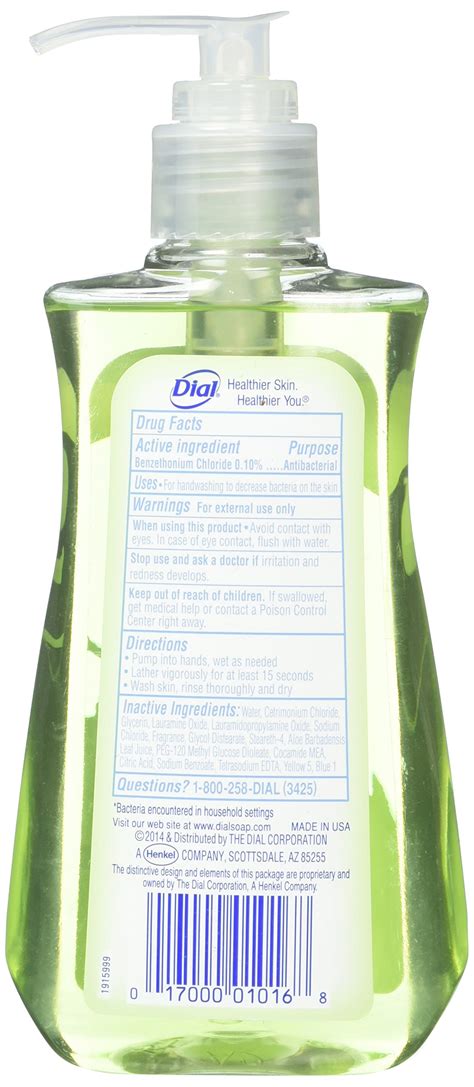 Dial Antibacterial Soap Label