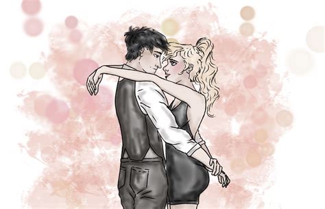Percy And Annabeth Kiss Drawing