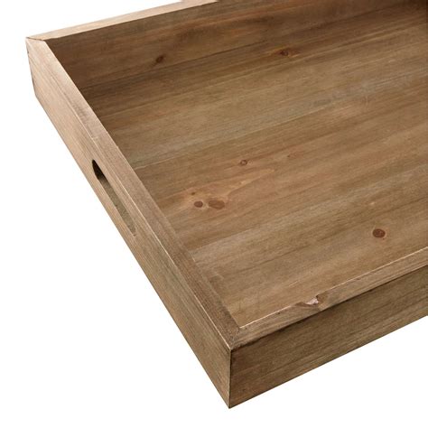 Brown Wooden Decorative Tray, 20x16