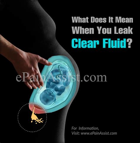 What Does It Mean When You Leak Clear Fluid & What Is Incontinence A Symptom Of?