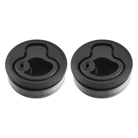 X AUTOHAUX 2pcs Round Flush Pull Slam Latch Hatch Lift Deck Hatch Door ...