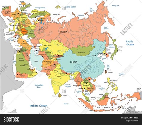 Political Map Of Eurasia