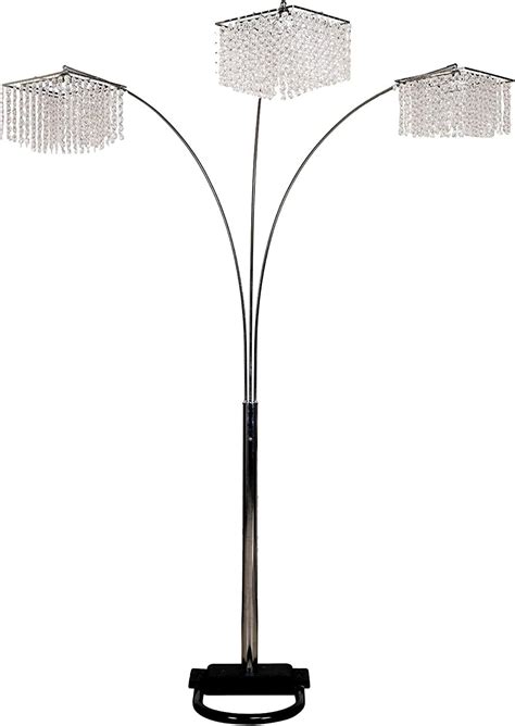 ORE International 6962BK 5 Arm Arch Floor Lamp, Metal, Black - Five Arm ...